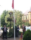 Flag raising on Navy Merchant Day