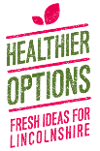 Healthier Options "Fresh Ideas for Lincolnshire" logo