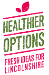 Healthier Options "Fresh Ideas for Lincolnshire" logo