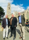 Cllr Dale Broughton with Cllr Nick Worth and Cllr Craig Leyland